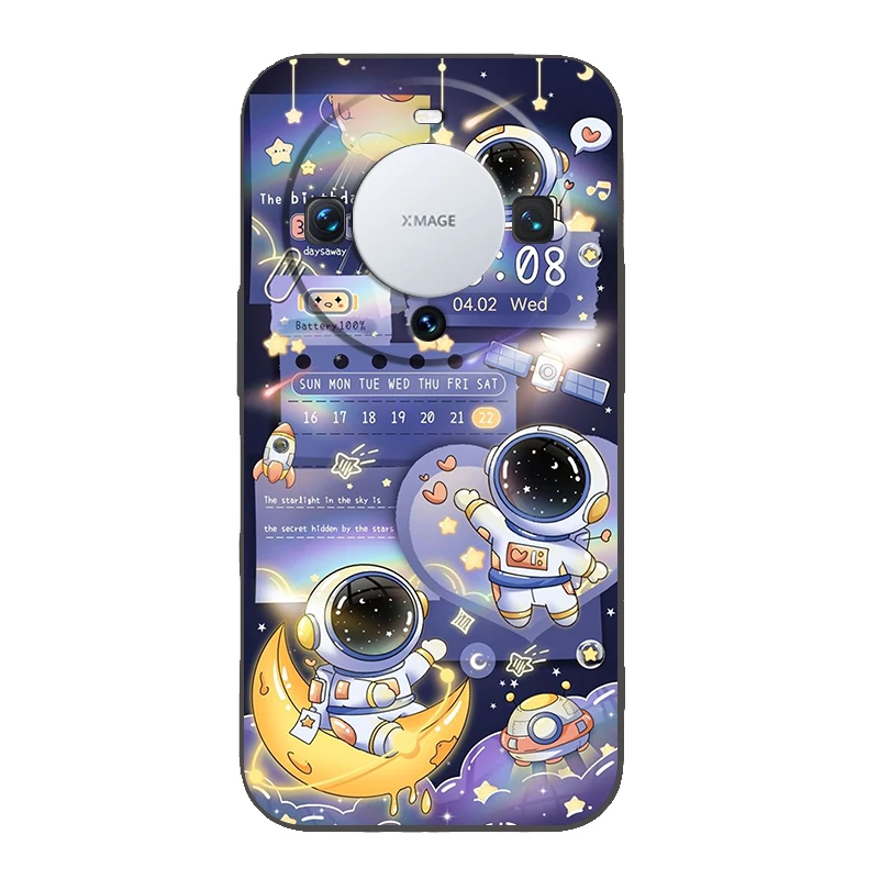 Hello Astronaut Silicone Phone Case Cover - Stylish Protective Shell with Space Theme Design