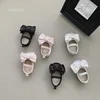 Baby Shoes Spring Autumn Girl's Bow Ballet Style Satin Soft Sole Shoe Baby Anti-slip and Anti Drop Heel Princess Toddler Shoes 2