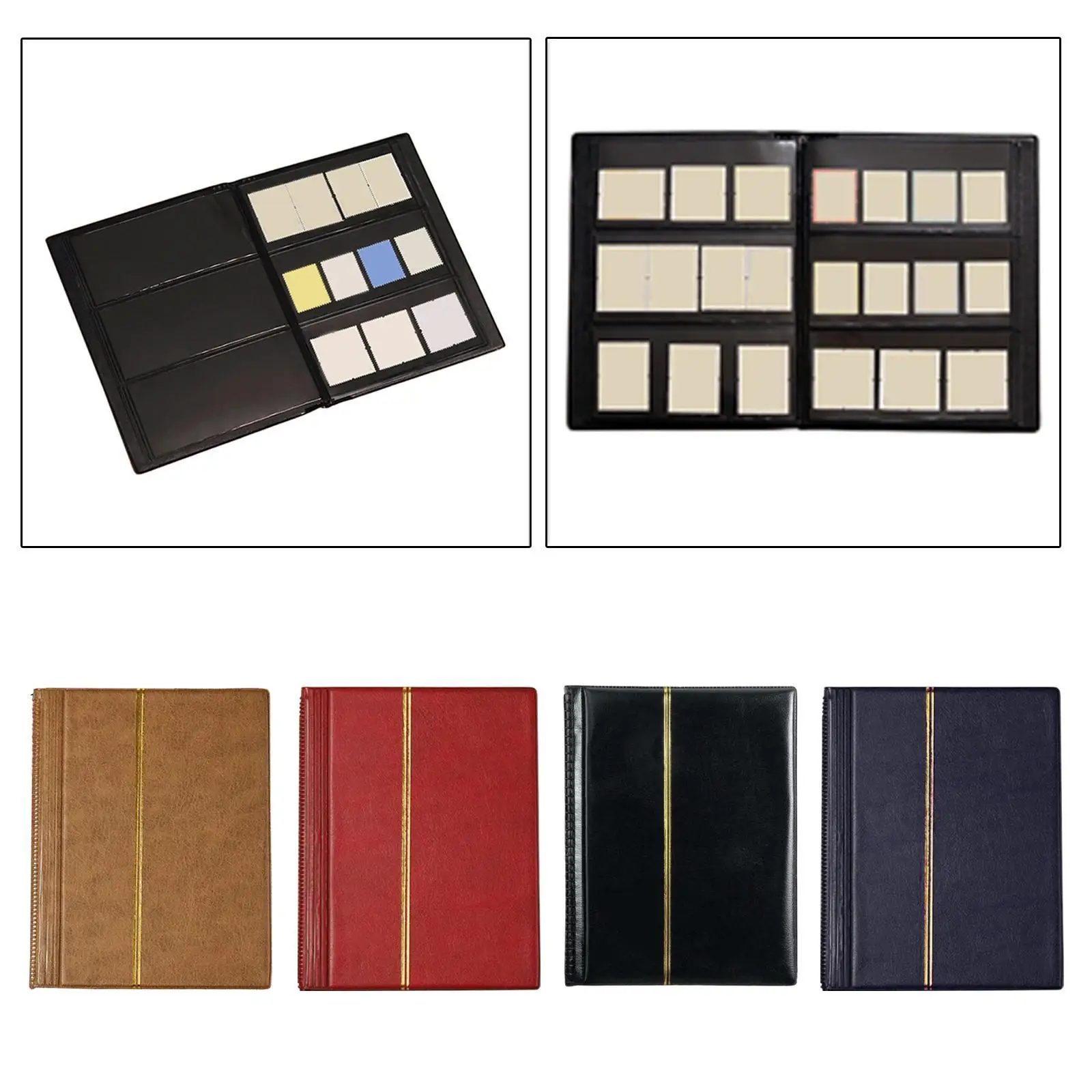 10 Sheet 20 Page Stamp Collection Album Plastic Storage Pages For Collectors 3 Rows per Page For Stamp Collectors Friends Family stamp album inners
