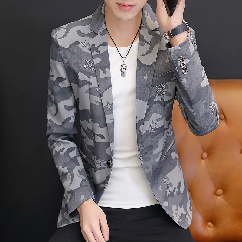 Leisure suit jacket man spring autumn luffian handsome business formal fashion advanced sense of Hong Kong style suit man 4