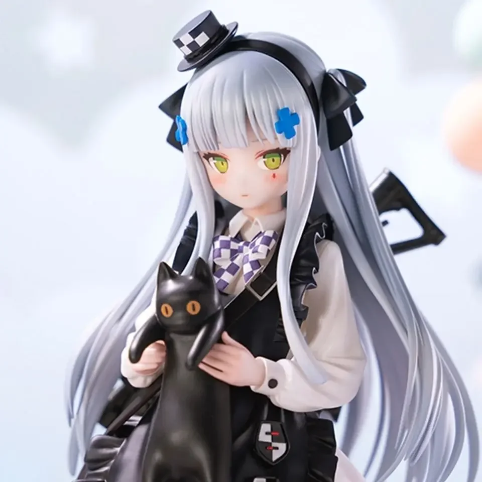 

21cm Anime Girls Frontline Action Figures Black Cat Ver Kawaii Figurine Pvc Desk Decoration Ornament Christmas Gift For Kids