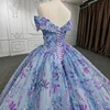 Quinceanera Dresses Ball Gown Flower Vestidos De 15 Años Blue Sweetheart Flower Beading DY9958 Evening Party Dress bar mitzvah 6