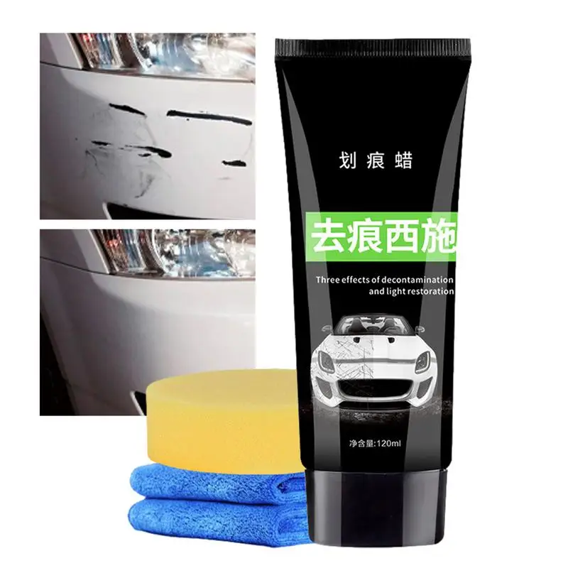 

Scratch Repair Wax For Car Scratch And Swirl Remover Compound Polish 120ml Scratch Remover For Vehicles Rubbing Compound For