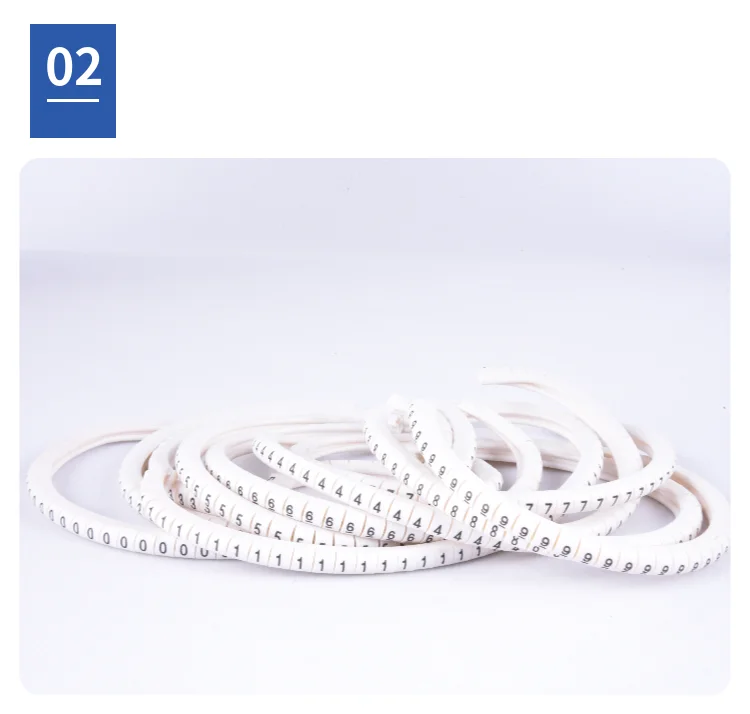 Marcatori Per Cavi Numerati 0-9 - Confezione Da 500 Pezzi, Colorati, Per Cavi Da 2,5 A 6 Mm, UK Electrical