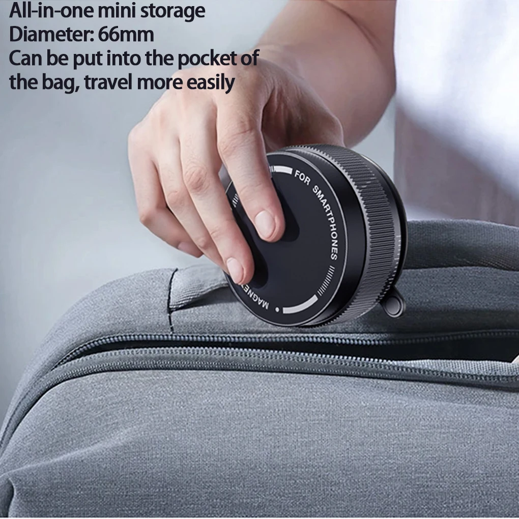 Universal Car Phone Holder 360 Degree Adjustable Vacuum Mount Magnetic Holder Foldable Design for Car/Desk/Bathroom/Travel/Gym