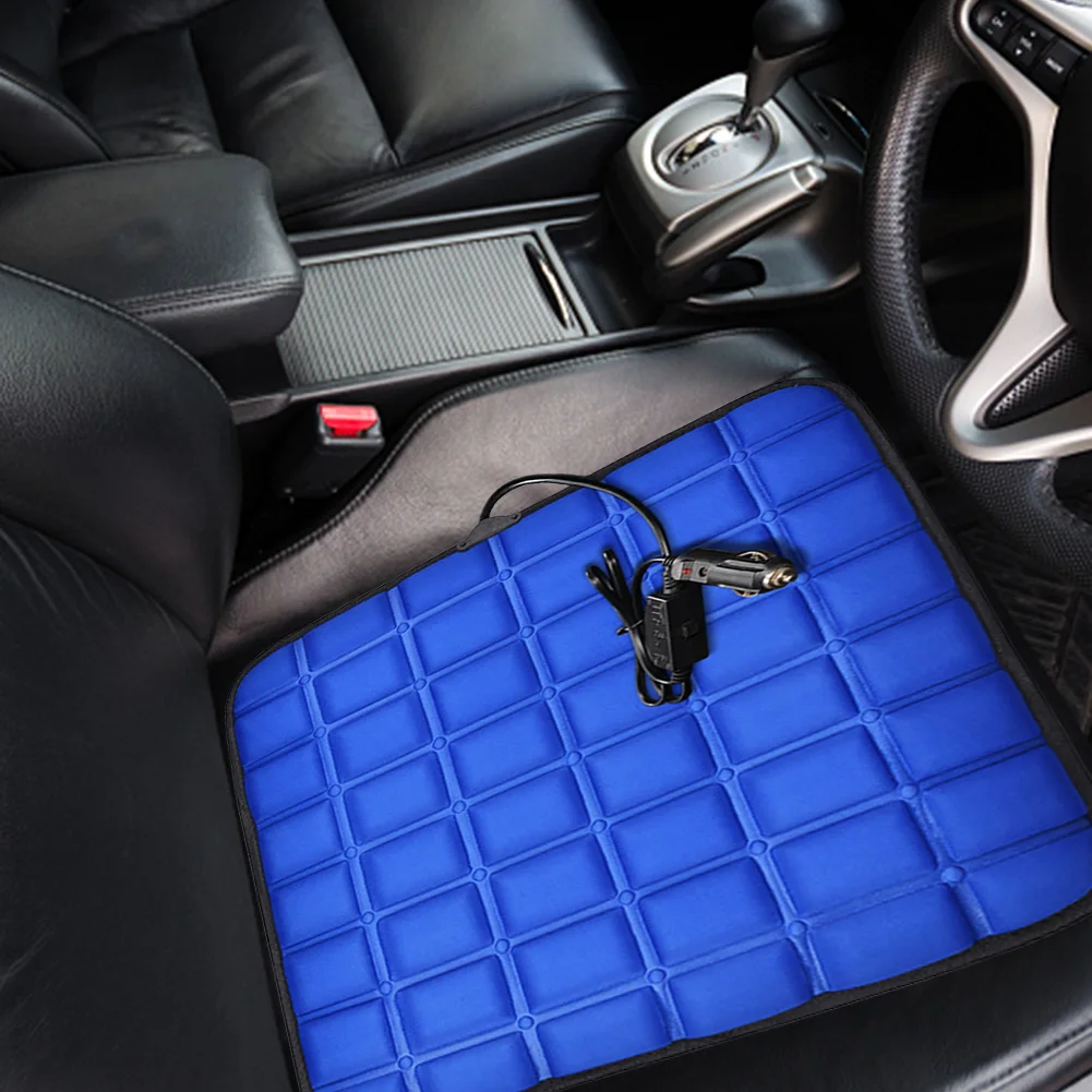 12V Car Seat Heated Cover 3 Gear Adjustable Temperature Universal Car Seat Heater 40W USB Heated Winter Car Seat Heating Pad
