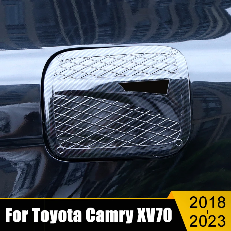 

Car Accessories For Toyota Camry XV70 2018 2019 2021 2022 2023 ABS Plastic Auto Fuel Tank Cover Gas Box Cap Trim Case Sticker