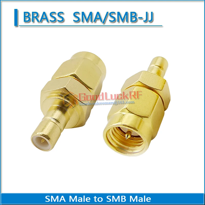 

SMA Male Jack to SMB Male Plug SMB To SMA Connector Socket Antennas Gold Plated Brass Straight Coaxial RF Adapters