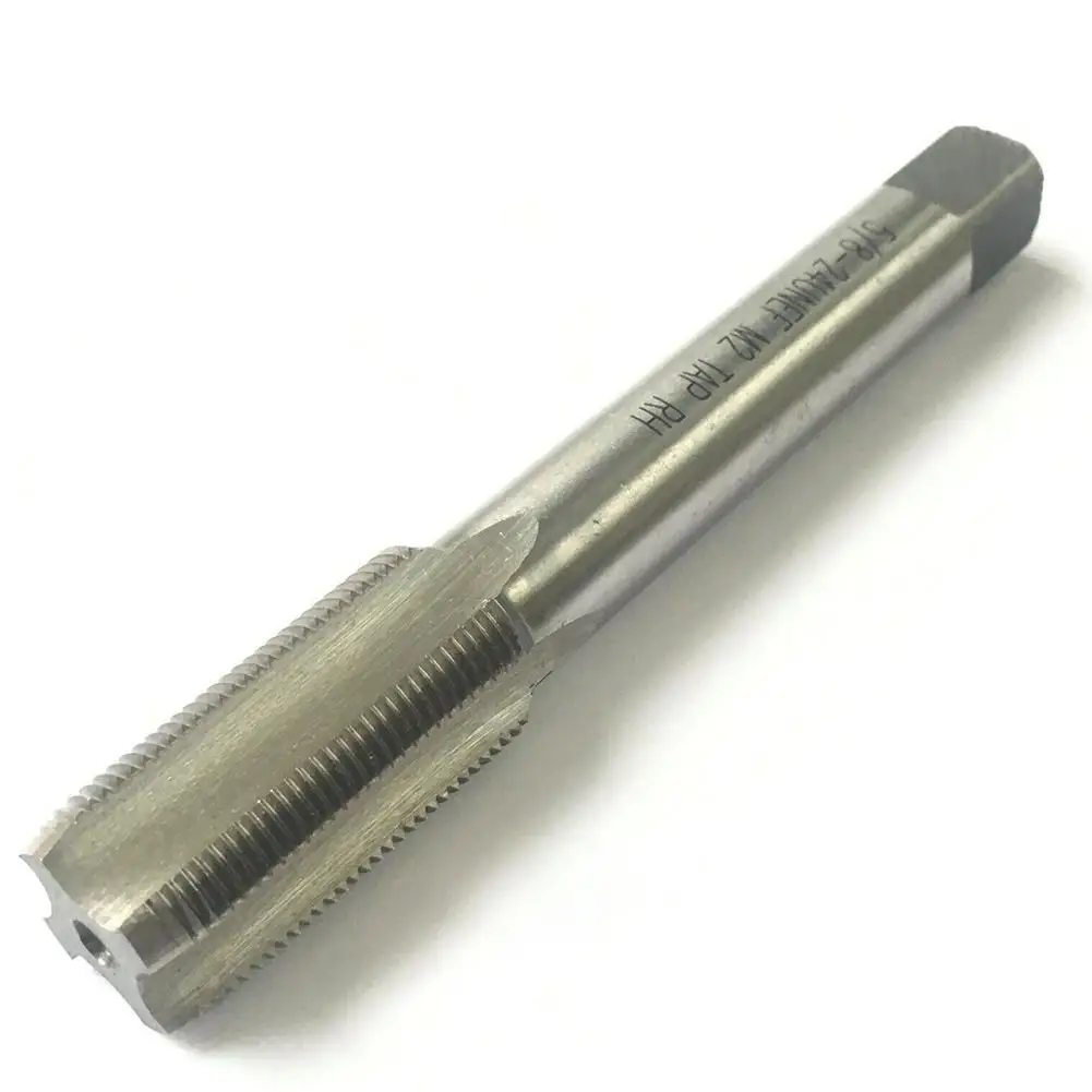 

5/8-24 HSS Tap Left Hand Thread Hand Tap Drill Bit Machine Plug Tap High Speed Steel Metal Tapping Tool Screw Die Tap Drill