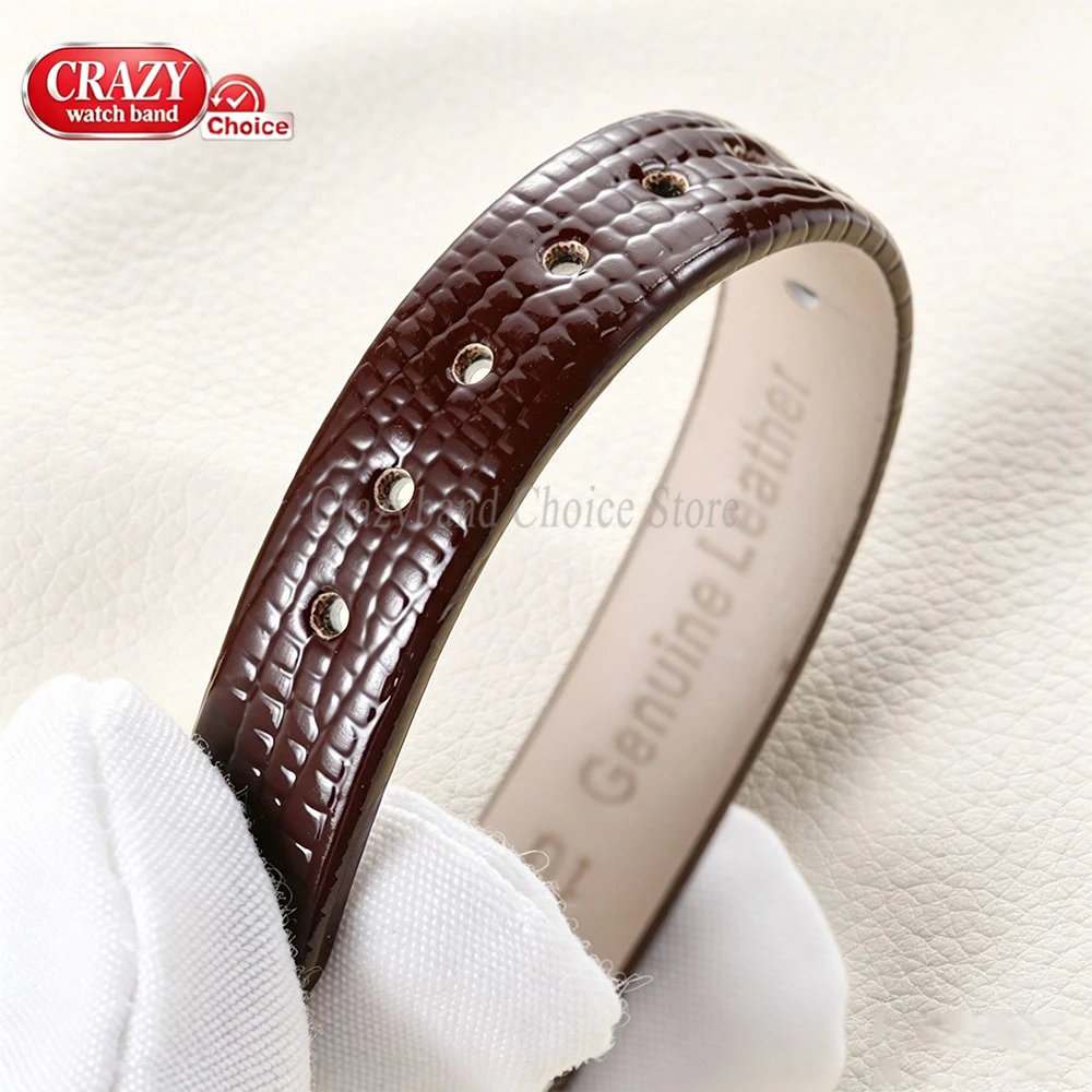 Premium Brown Slim Leather Watch Band – Soft, High-Quality Universal Wristband