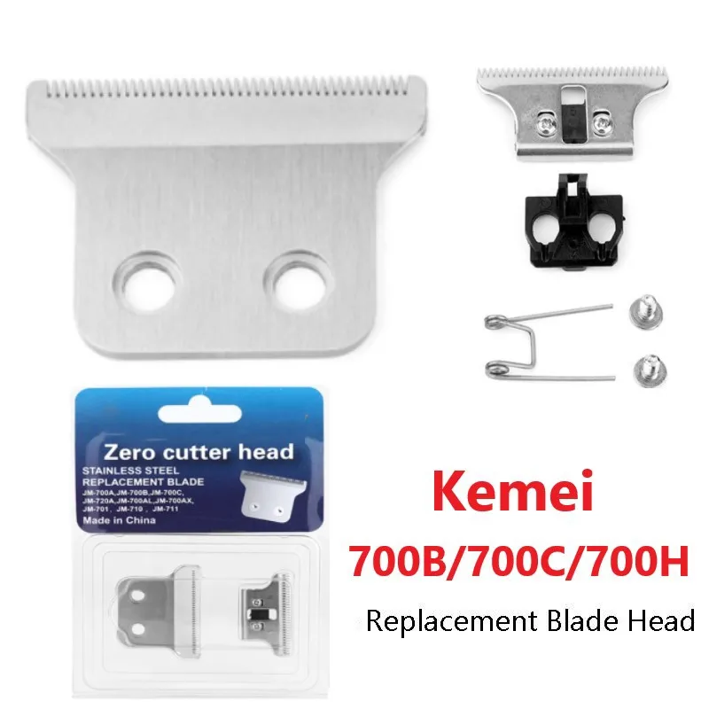 Professional 2-Hole double wide trimmer Blade For 700B/700C/700H without logo  with Screws T-blade stainless steel blade 6 pcs drill chuck shank adapter screw left hand thread fit unf fixing screws m5 m6 22mm professional metal tools accessories