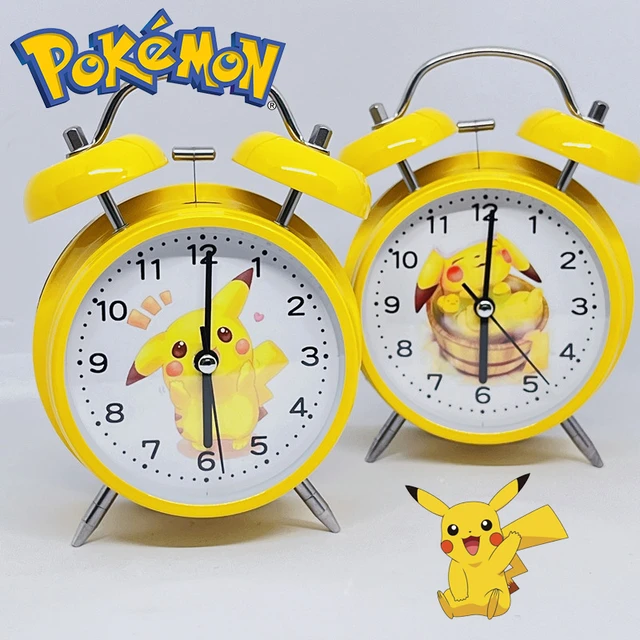 Réveil Pokemon Pikachu pour enfants, horloge de bureau mignonne, dessin  animé, décoration de la maison, cadeau