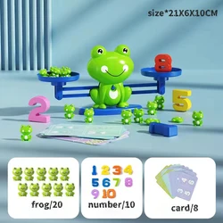 Mathematical Fun Frog Scale Educational Toy for Children - Introduction to Addition and Subtraction (Random number color)