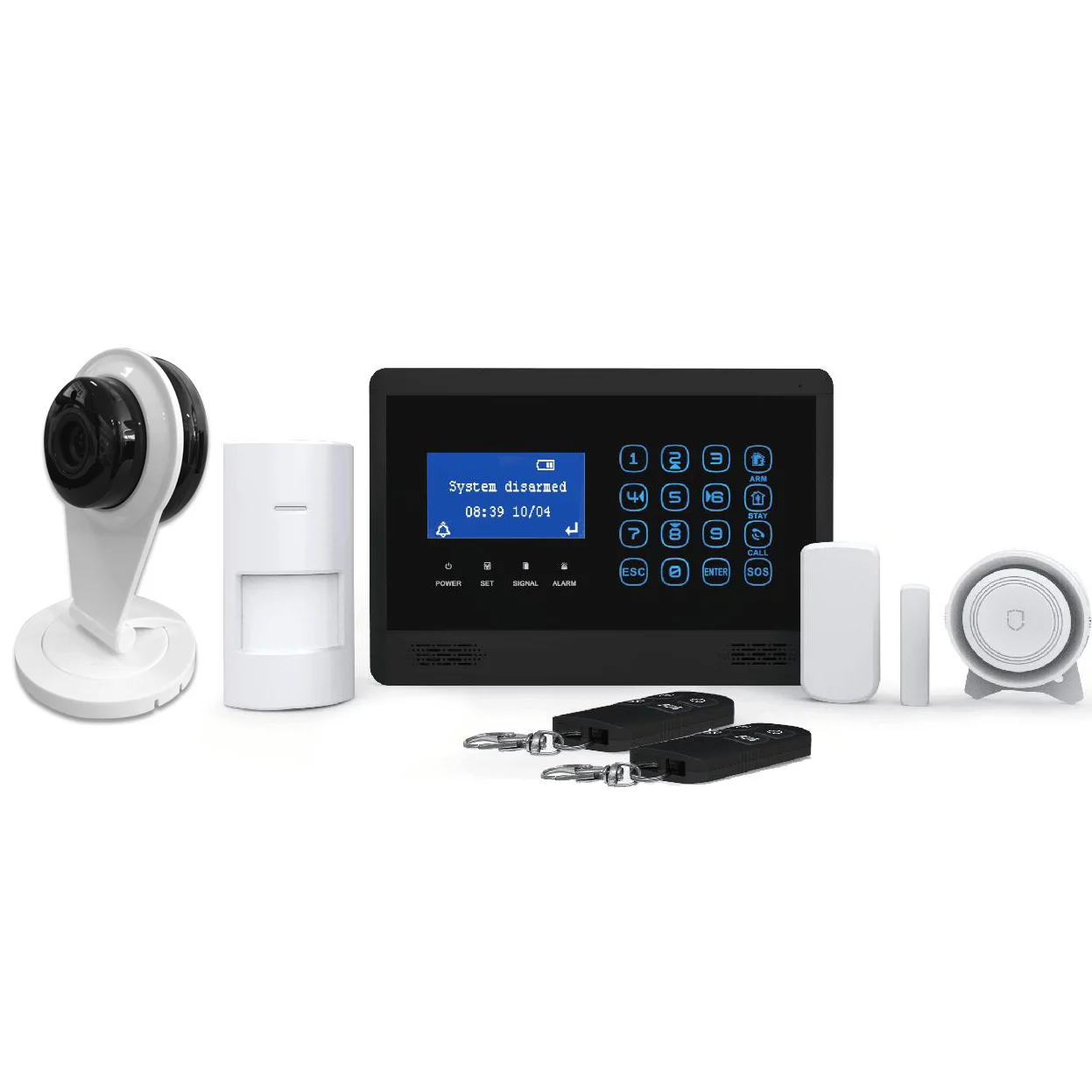 

007WM2BX Best Smart Wireless Home Security GSM WIFI Alarm System with Mobile Call, Intelligent Burglar Alarm System