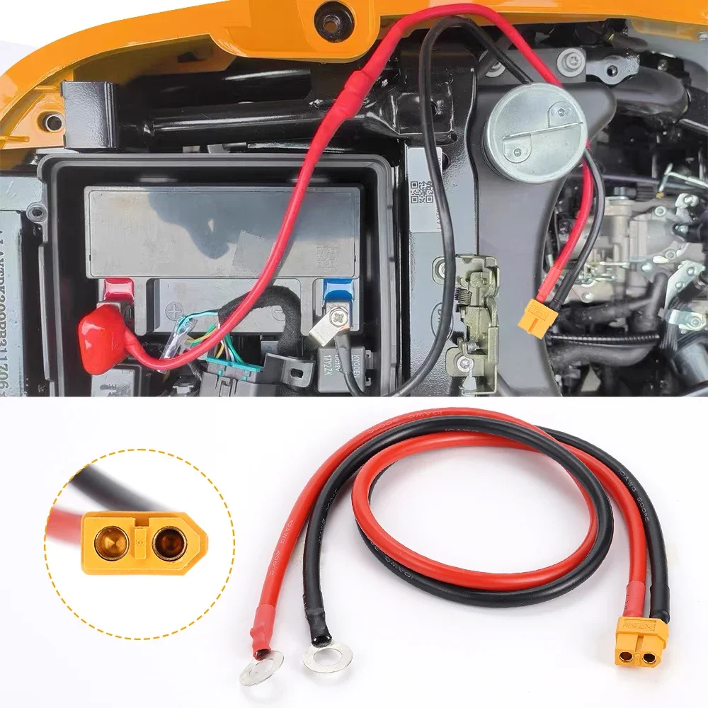 XT60 Female/Male to M8 O Ring Eyelet Terminal Plug Connector Cable 10AWG Charger Side Power Wire For RC Lipo Battery FPV Racing