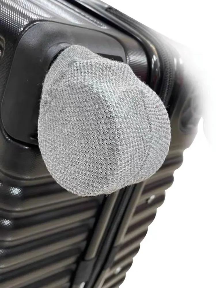 4 Pcs Luggage Wheel Cover Multi Purpose Knit Wheel Cover Can Be Used for Luggage Wheels Round Door Handles Office Chair Wheels 5