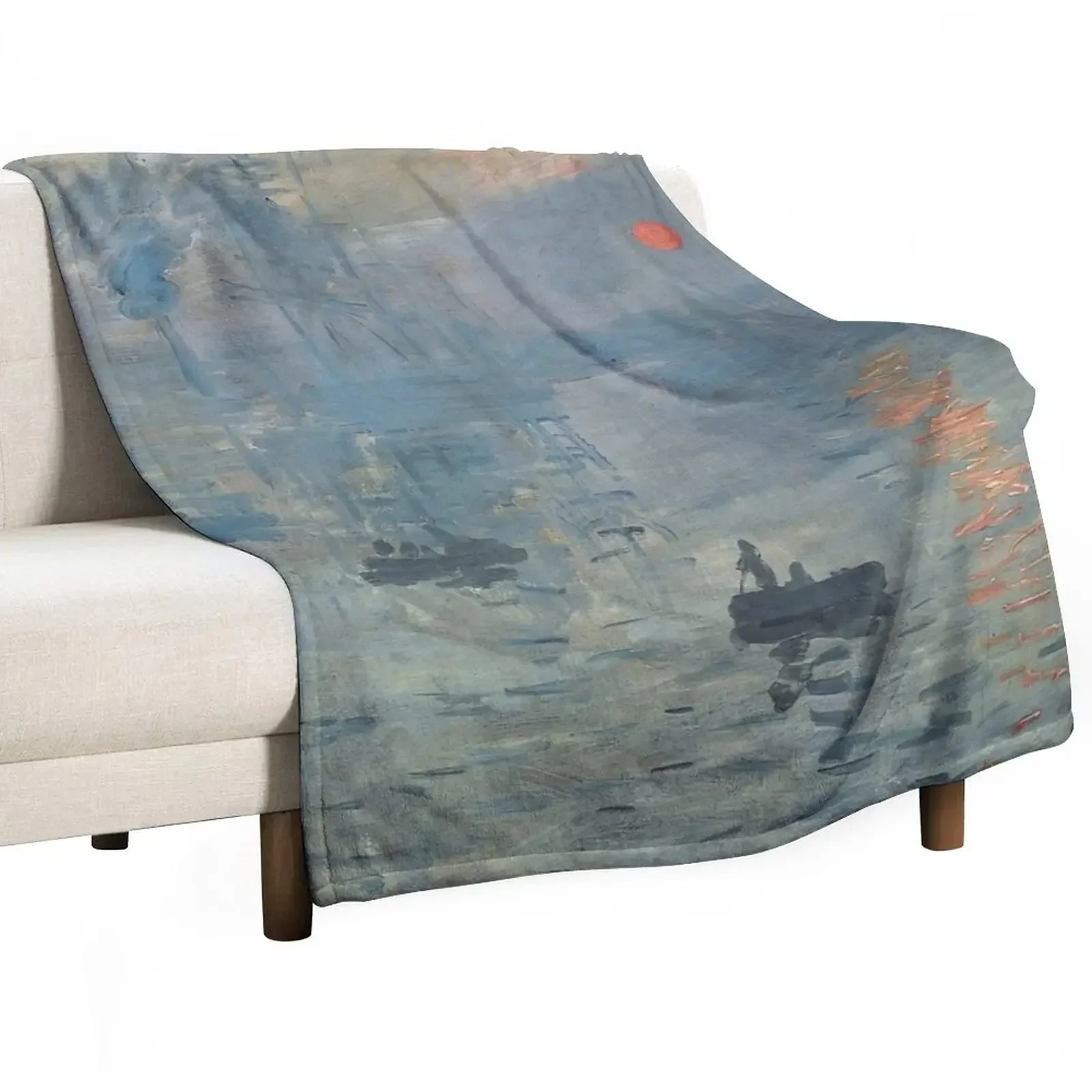 

Monet Impression Sunrise Fine Art Throw Blanket valentine gift ideas Decorative Beds Stuffeds Blankets