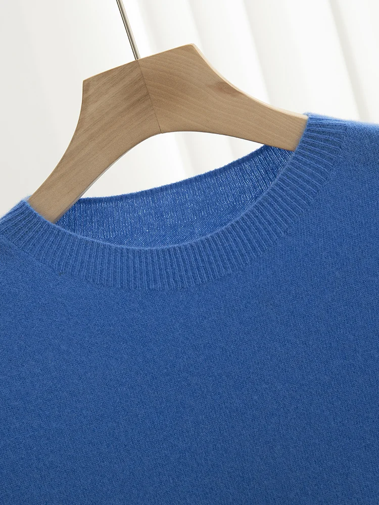 Men Classical T-shirt 100% Merino Wool Sweater O-neck Short Sleeve Pullover Smart Casual Basic Clothing Cashmere Knitwear Tops