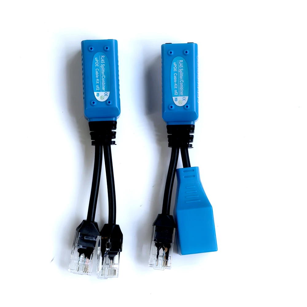 1/2/5 쌍 RJ45 분배기 결합기 uPOE 케이블 2개의 POE 카메라는 하나의..