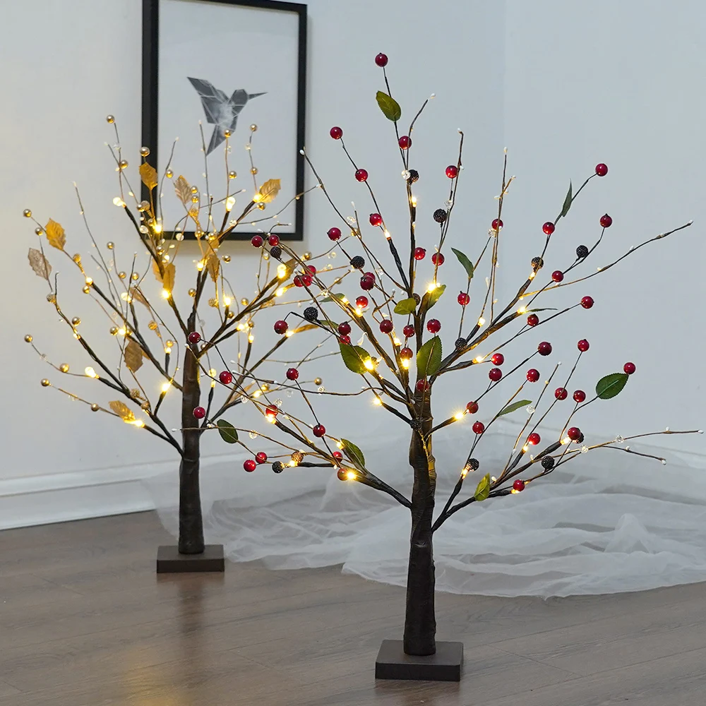LED 분재 나무 램프, 배터리 작동, DIY 인공 나무 조명, 거실 침실 크리스마스 파티 홈 선물 장식
