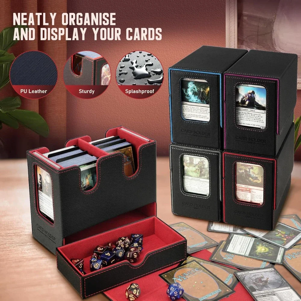 3in1 Deck Box Sports Card Storage Box Fits 200+ Single