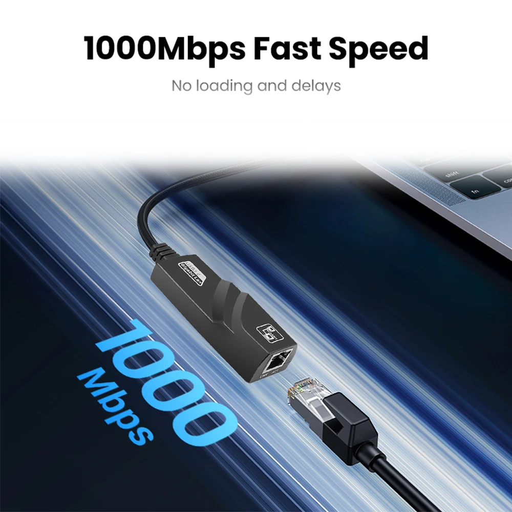 USB 3.0 to Rj45 Ethernet Lan Cable Adapter 10/100/1000Mbps Network Cable for Xiaomi Mi Box PC Windows 10 USB 3.0 Network Card