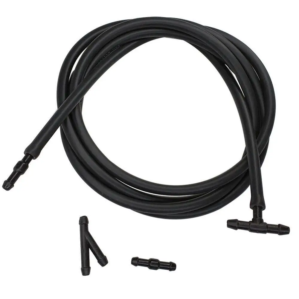 5pcs/Set 2m Car Windshield Washer Hose Automotive Car Wiper Blade Pipe Windshield Jet Spray Washer Nozzles Water Hose Fluid Tube 2