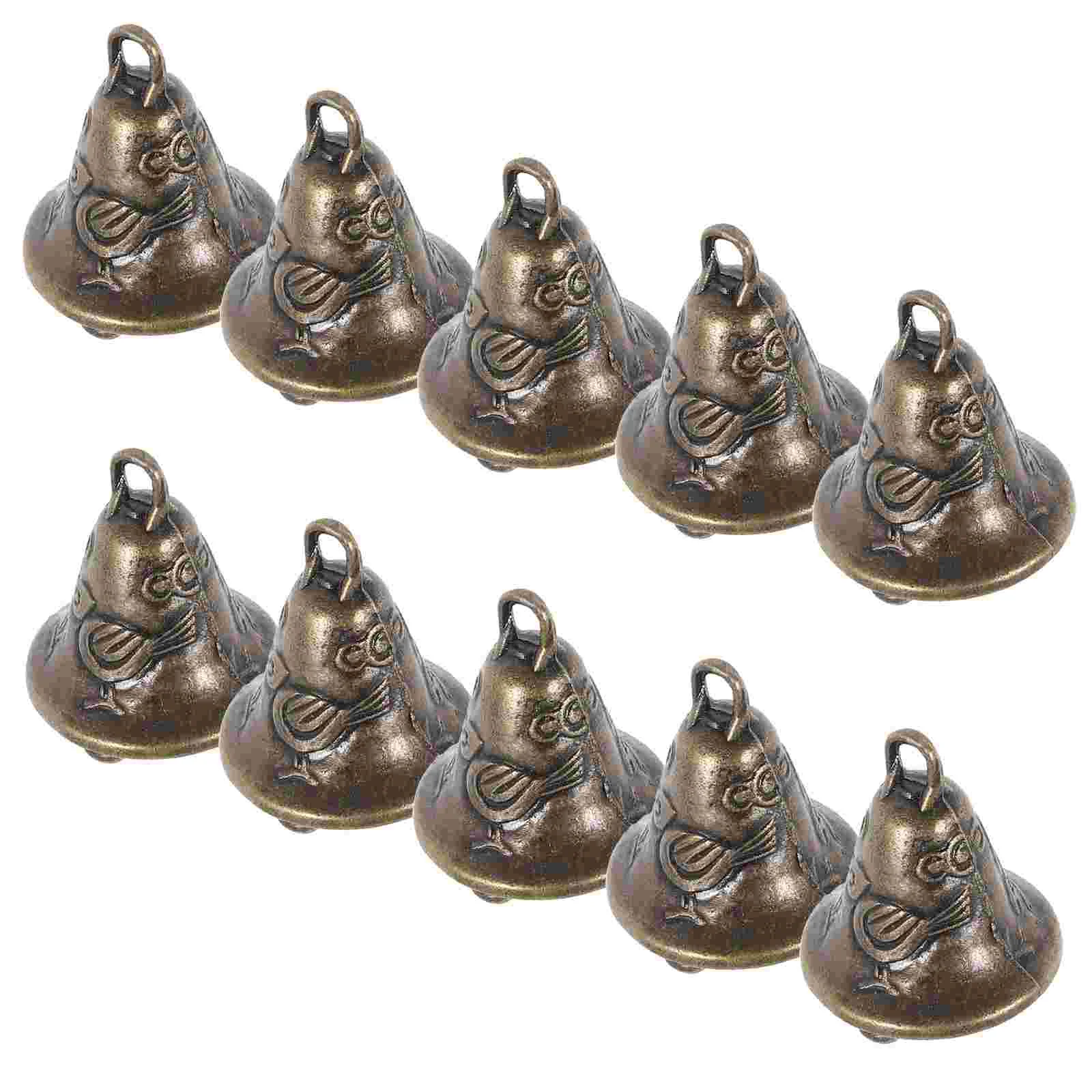 20 Pcs Bell Feng Shui Bells Metal Alloy Versatile Hanging Ornaments Pendants Decorations Statues Retro 2