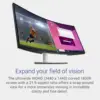 Dell S3423DWC Curved USB-C Monitor - 34-Inch WQHD (3440x1440) 100Hz 4Ms 21:9 Display, USB-C Connectivity, 2 x 5w Audio Output 2
