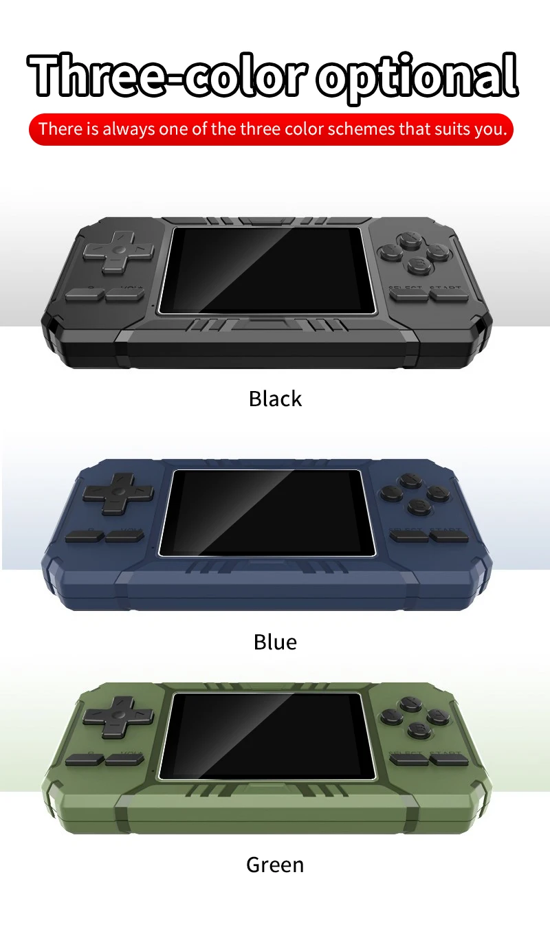Retro Portable Mini Handheld Game Console 8-Bit 3.0 Inch Color LCD Game Player Built-in 500 Games Consol Game Handheld Game