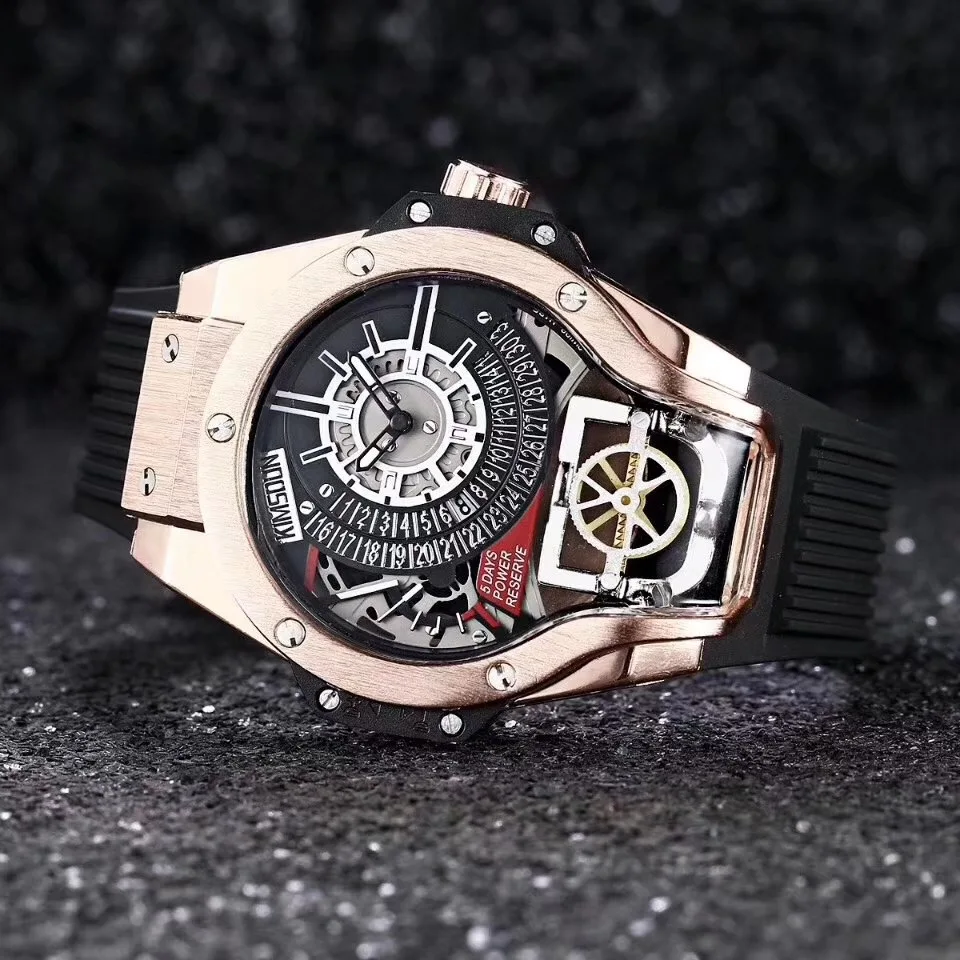 Top High Quality Men Watches Special Dial Steel Quartz Watch Multifunction Luminous Sport Waterproof Luminous AAA Jewelry Clocks