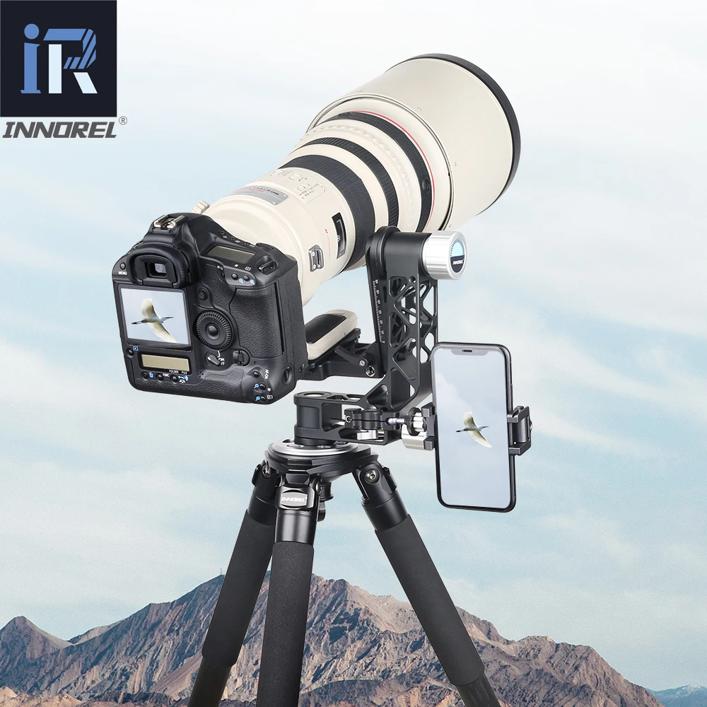 INNOREL CH6 360 Degree Panoramic Gimbal Head Aluminum alloy with Arca-Swiss Standard Quick Release Plate