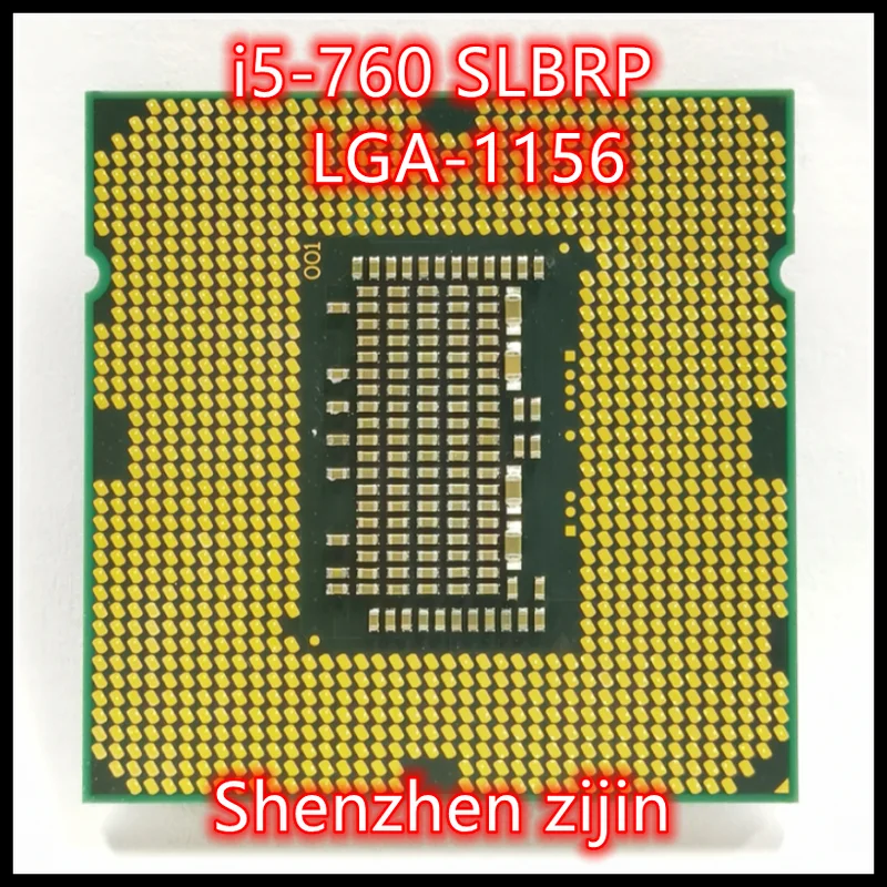 

i5-760 SLBRP i5 760 2.8 GHz Quad-Core Quad-Thread CPU Processor 8M 95W LGA 1156