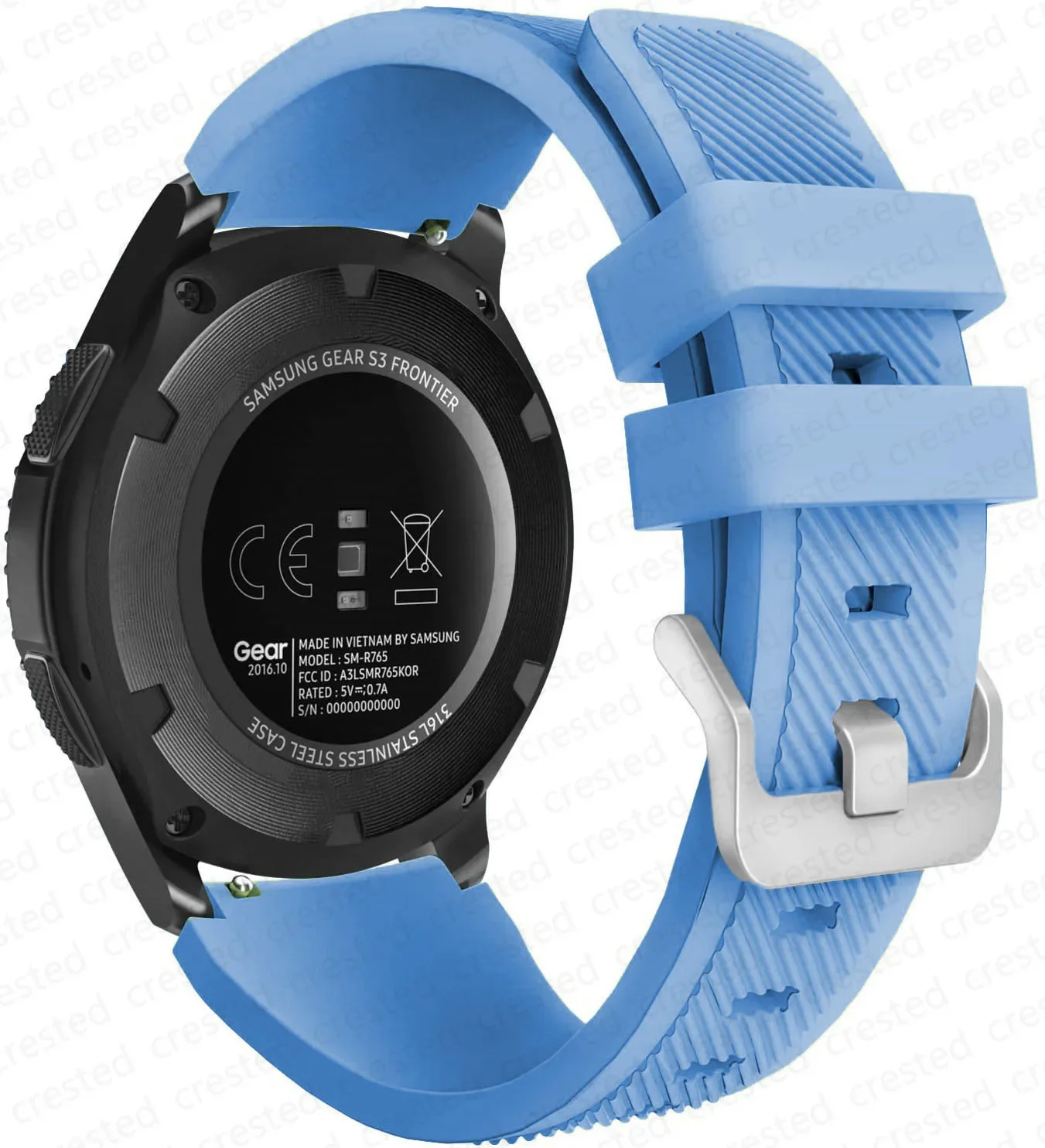 Soft Silicone Sport Strap - 22mm Bracelet
