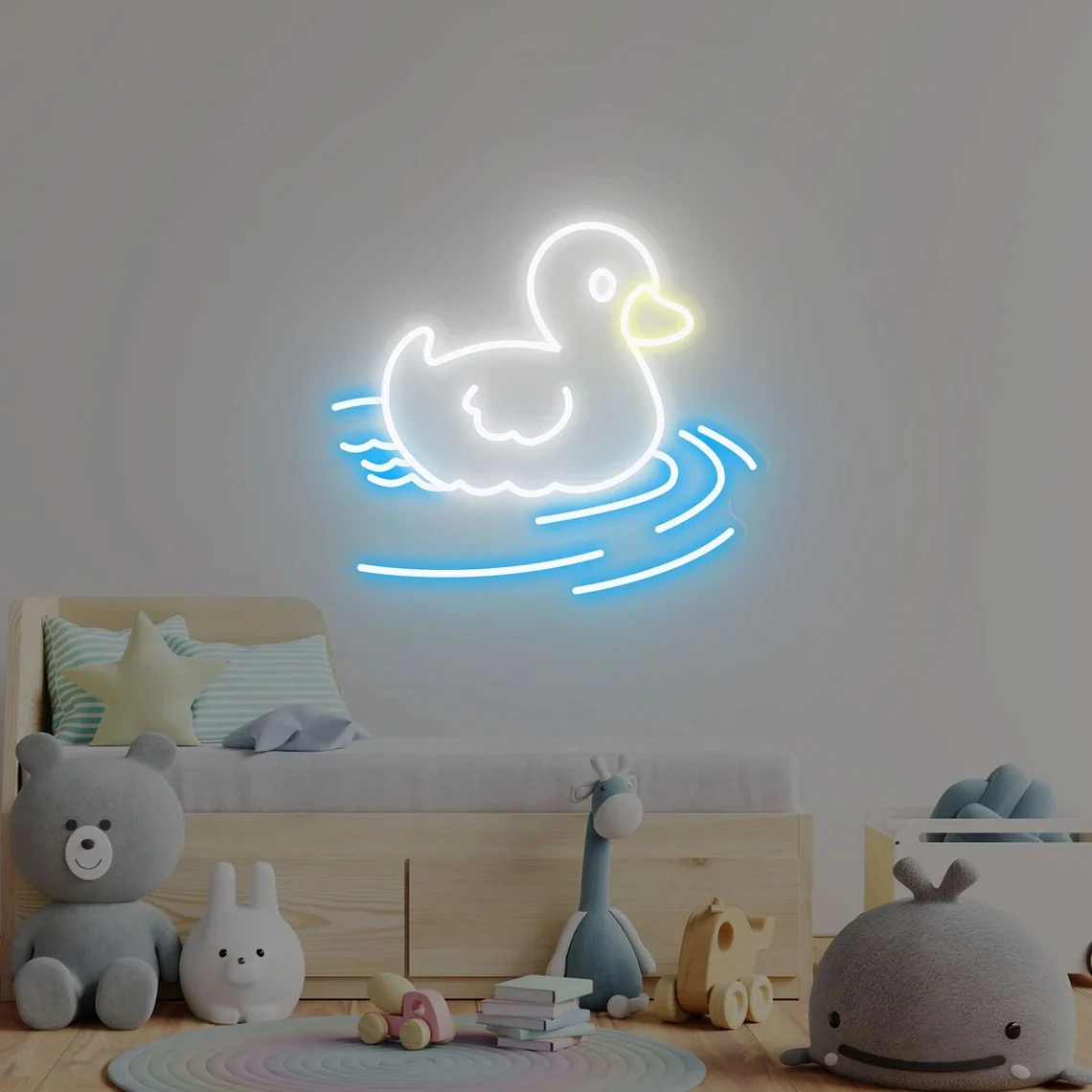 오리 네온 라이트 맞춤형 LED 네온 사인 룸 월 아트 데코 네온 사인