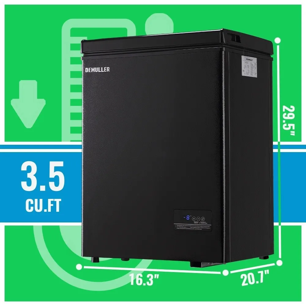 Compact 3.5 Cu ft Energy Efficient Chest Freezer