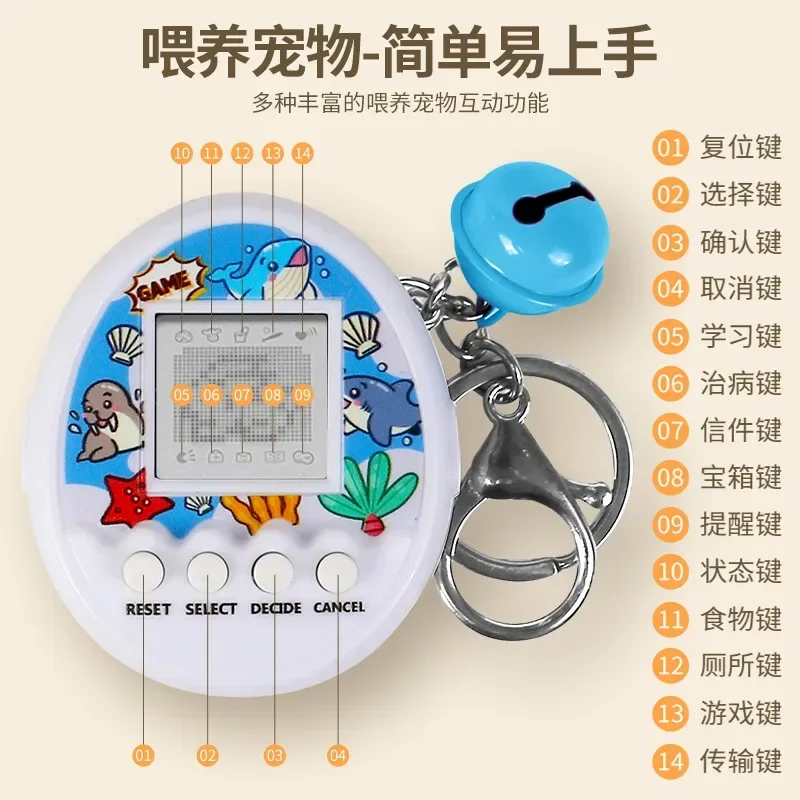 Nostalgic Electronic Pets Tamagotchi Funny 168 Petshandheld Electronic Game Machine Digital Pet Toys Cyber Pixel Play Toys 4