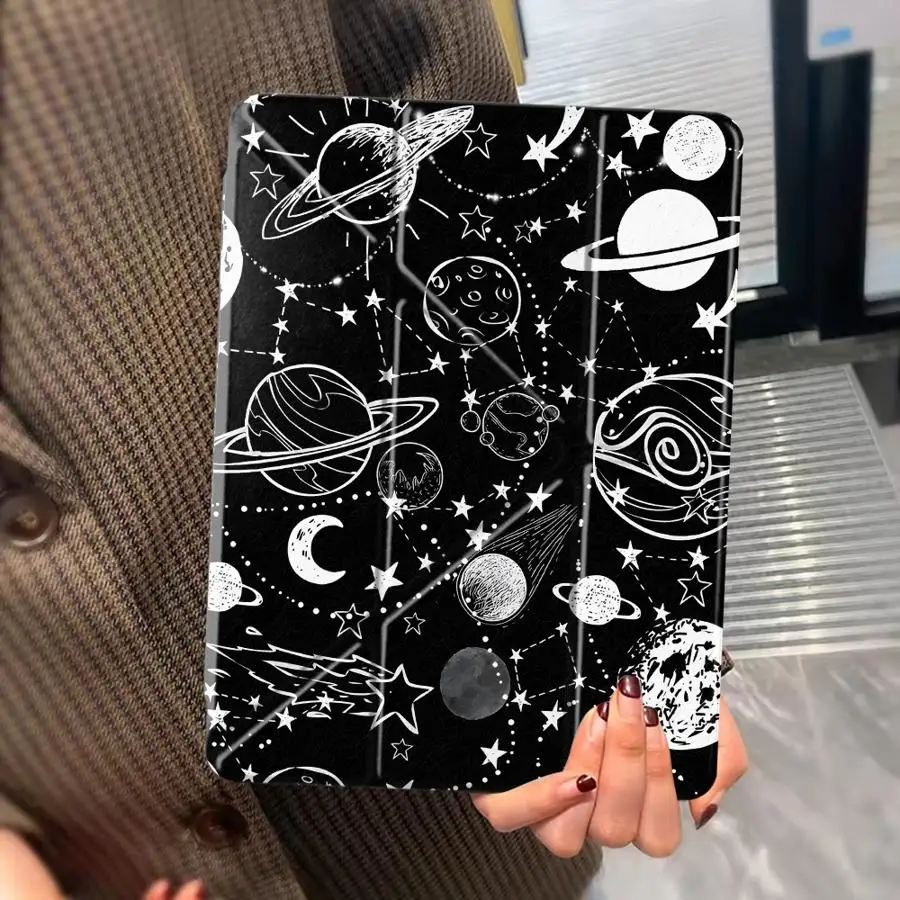 Galactic Tablet Case with Adjustable Holder and Enhanced Protection