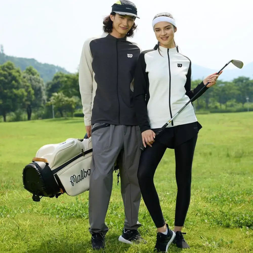 WILSON Men's and Women's Tennis Clothes Autumn and Winter Sports Leisure Quick-drying Training Long-sleeved Jacket