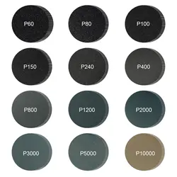 Versatile 2 - Inch Wet & Dry Sanding Discs - 120 PCS Silicon Carbide Hook & Loop Sandpaper, 60 to 10000 Grit, for Polishing and Finishing (120pcs)