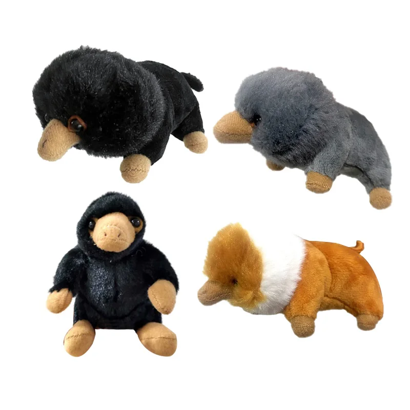 1Pcs/lot 10cm Cute Soft Stuffed Fantastic Beasts and Where to Find Them Niffler Plush Toy Fluffy Black Duckbills Kids Gift