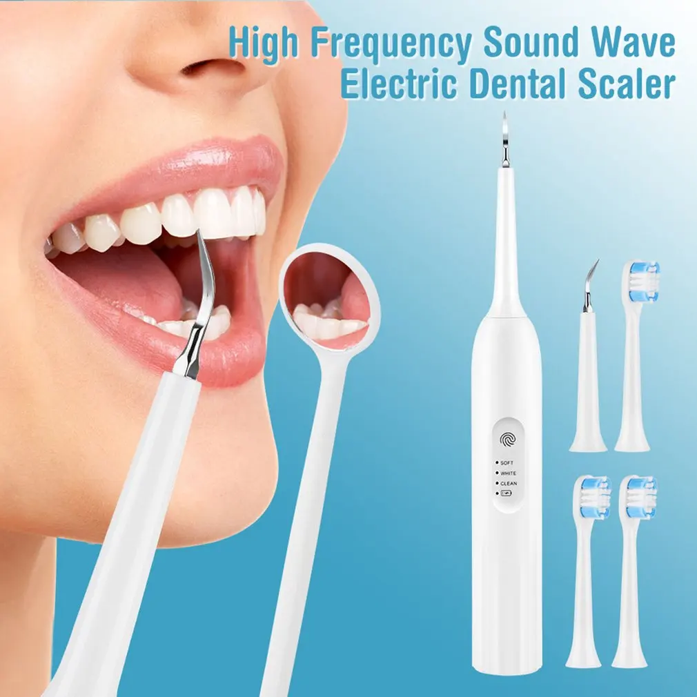 

1 Set Electric Ultrasonic Dental Calculus Remover Teeth Whitening Plaque Stain Cleaner Tooth Remover Oral Irrigator
