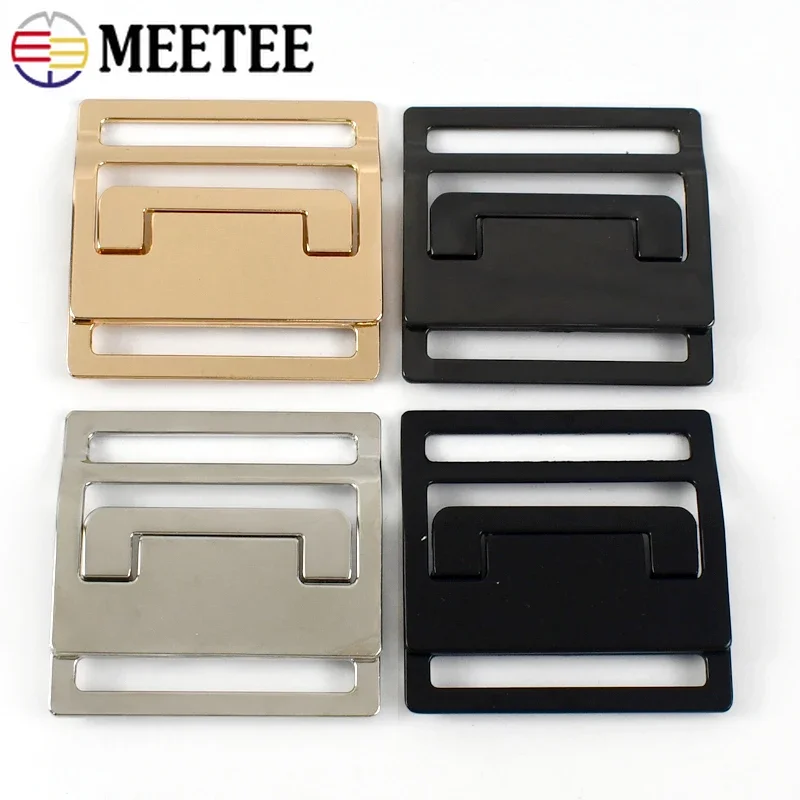 Adjustable Metal Buckle Clasp for Waistbands, Coats, Handbags, and Straps