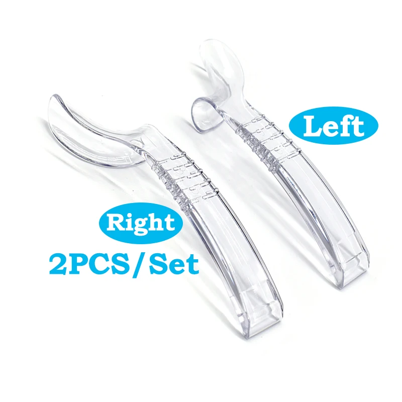 

Dentalhalf Side Hook Lip Retractor Intraoral Supporting Device Mouth Opener Left +Right Transparent Cheek Retractor