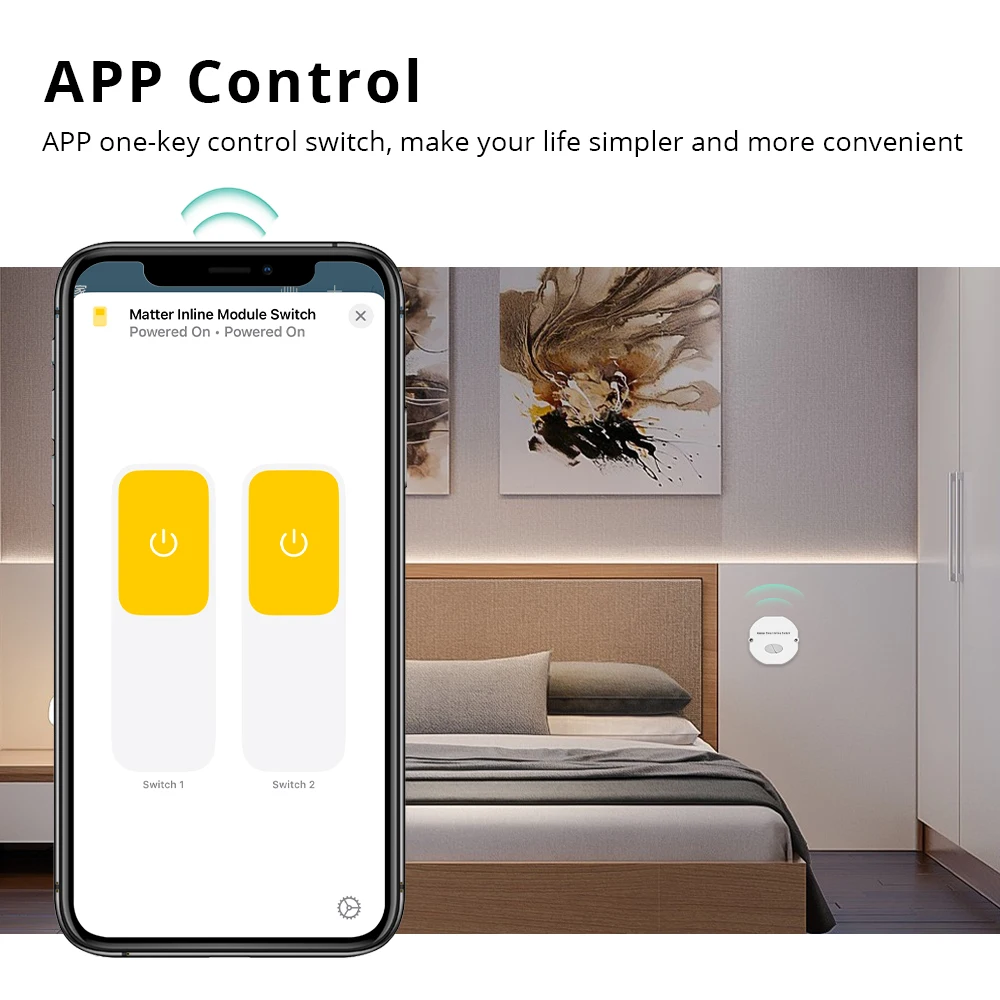 Zemismart-matter Over Wifi Módulo Inline Disjuntor de Relé Gang Switch Automação Residencial Inteligente Siri Google Home Smartthings App - Image 2