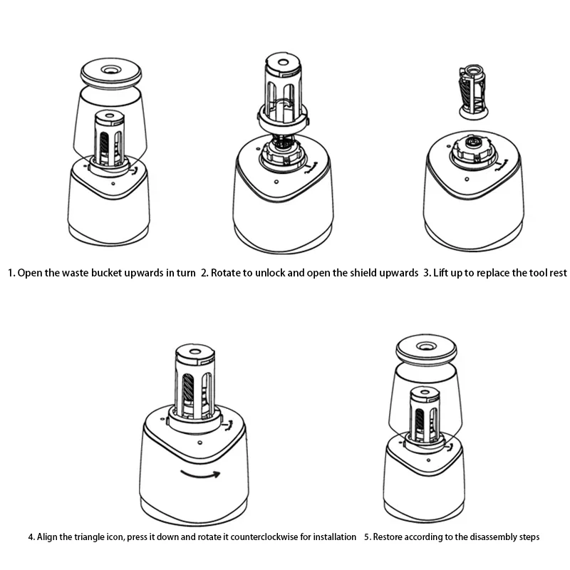 TENWIN 교체 나이프 홀더, 전기 연필 숫돌, 헬리컬 스페어 블레이드 도구 홀더, 자동 그라인더, 사무용품