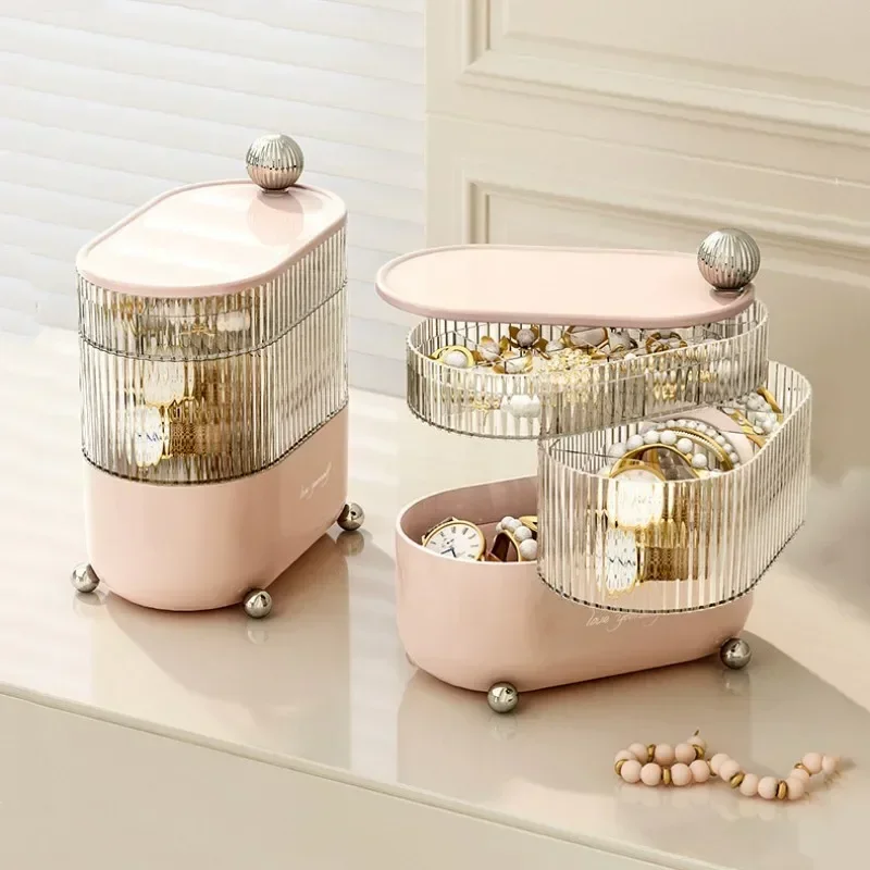 

Настольный органайзер для губной помады, контейнер для хранения сережек для макияжа, держатель для часов для ухода за кожей, милое ожерелье, косметика