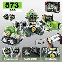 3 in 1 Technical RC Robot Dinosaur Building Blocks City Snail Racing Car Remote Control Bulldozer Truck Bricks Toys Kids Gifts 1