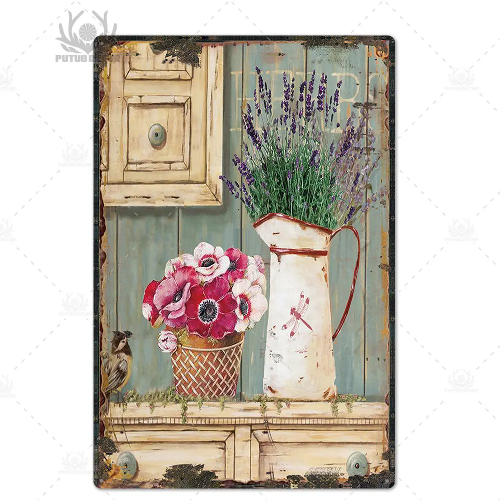 Panneau De Décoration Murale En Métal Avec Libellule « My Mind Still