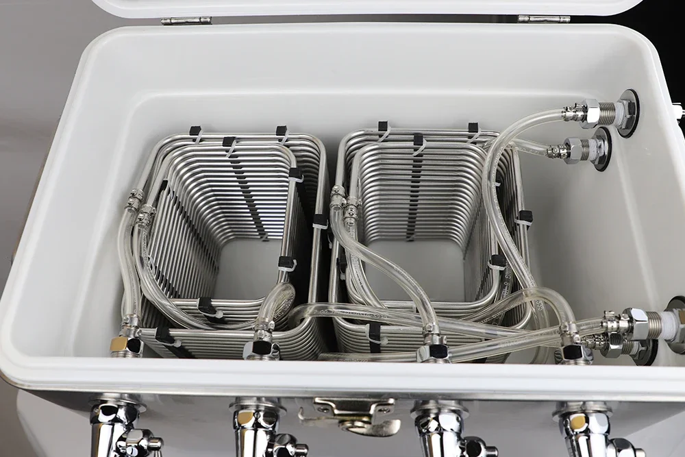 High Quality Stainless Steel Ice Cooler Box For Outdoor Camping Fishing Large Capacity Portable Cooler Wine Beer Box